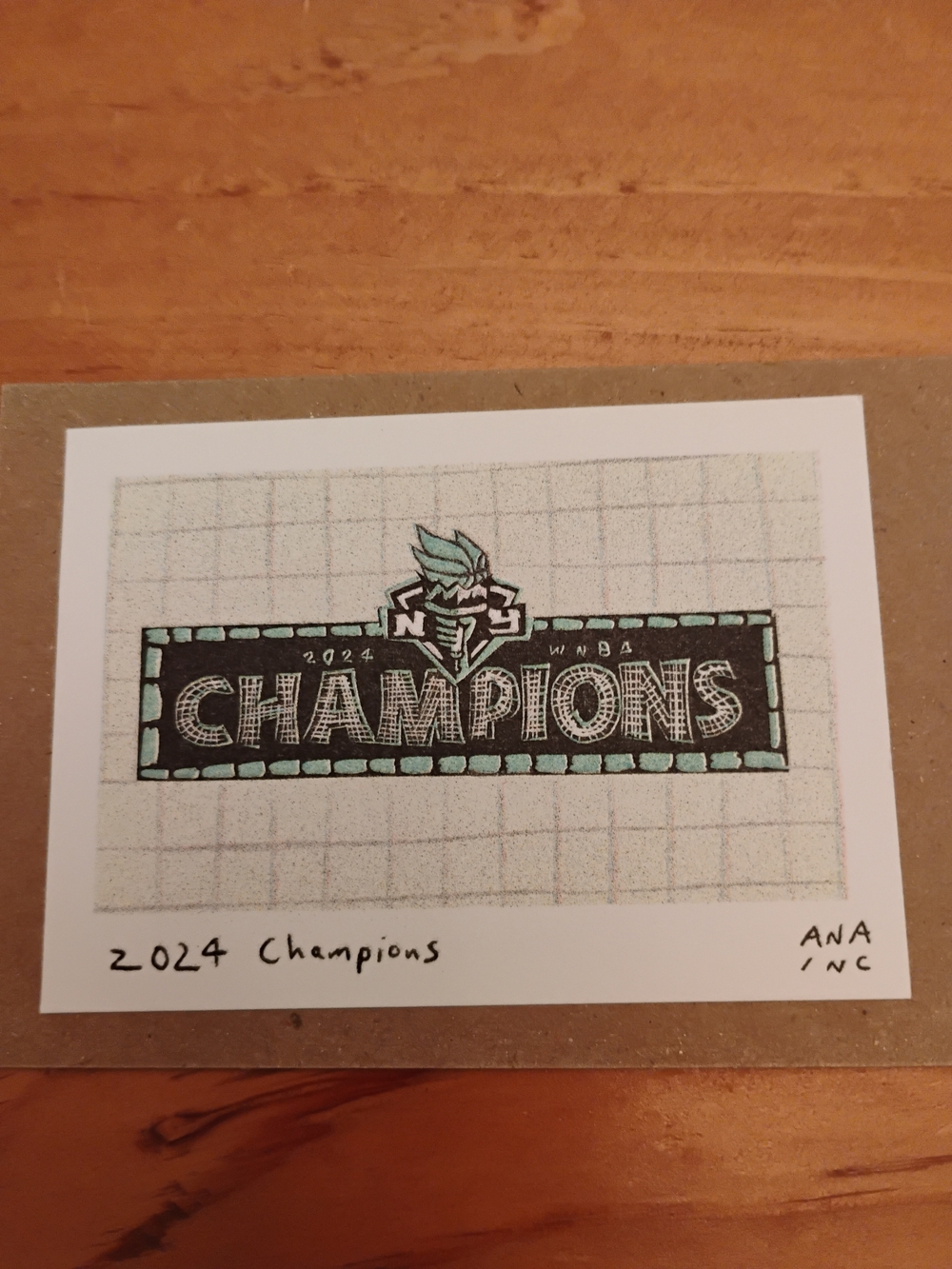 2024 WNBA Champions Mini Print - Rare